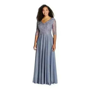 Montage By Mon Cheri Mother Of Bride Gray/Heather Size 20 STYLE 116950